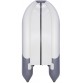 Надувная 4-местная ПВХ лодка Ривьера Компакт 3600 СК (светло-серый/графит)